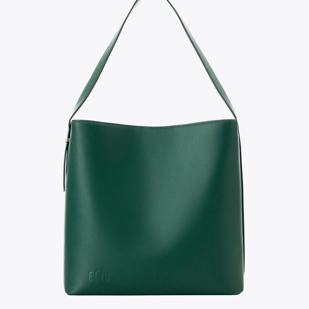 BEIS Forest Green Shoulder Bag with Modern Design